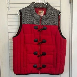 Ruff Hewn red puffer vest
